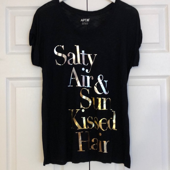 Black Screen Print Top - Picture 2 of 4